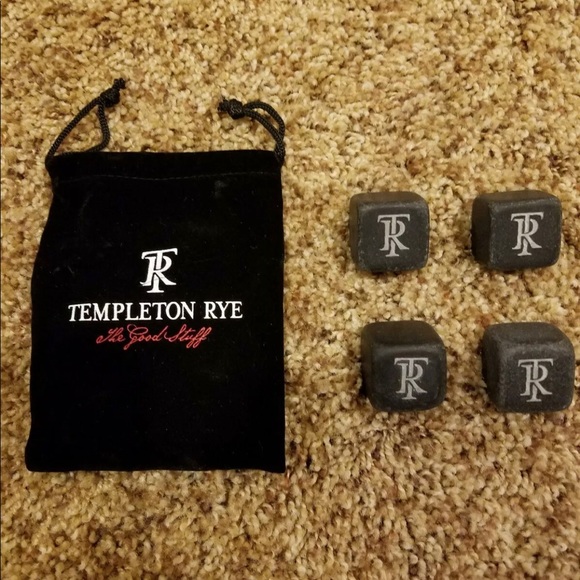 Templeton Rye Whiskey Rocks - Set of 4 with Bag - Picture 1 of 6
